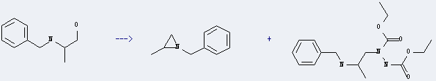 2-Benzylamino-propan-1-ol can be used to produce 1-benzyl-2-methyl-aziridine and C16H25N3O4.
